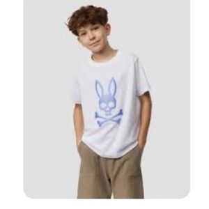 Psycho Bunny Classic White Tee -Size 14-16/L , Good Condition